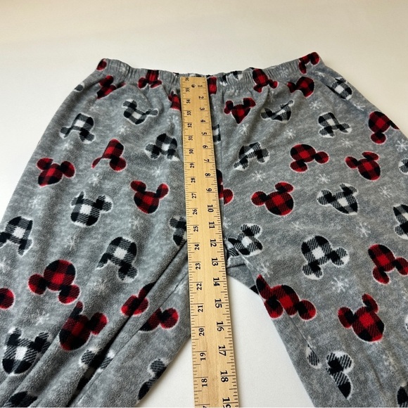 Disney Pajama Pants Womens XL Mickey Mouse Fleece Lounge Sleepwear Plaid Pajama - Picture 6 of 8